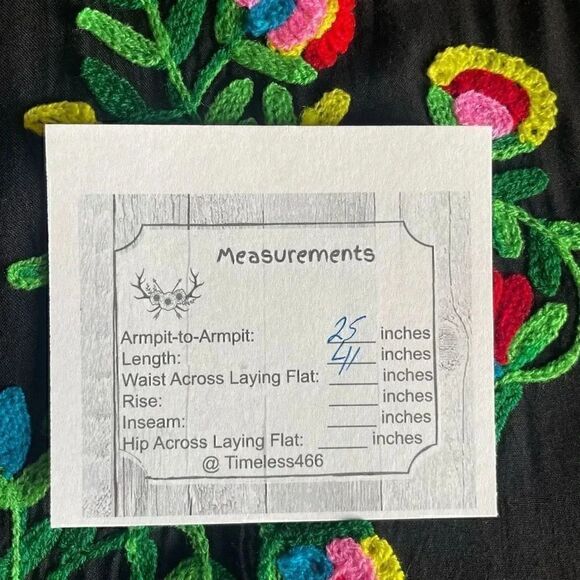 Riviera Sun Rayon Crepe Short Dress with Multicolored Embroidery  SZ 3X #1754 - Picture 12 of 16